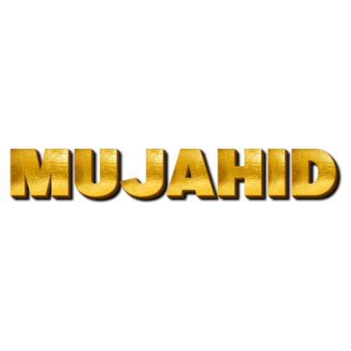 Mujahid Name Dp - 3d golden text pic