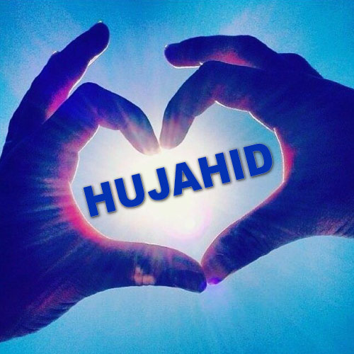 Mujahid Name Dp - hand heart
