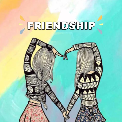 Friendship Dp Photo - nice look background two girls hand heart pic