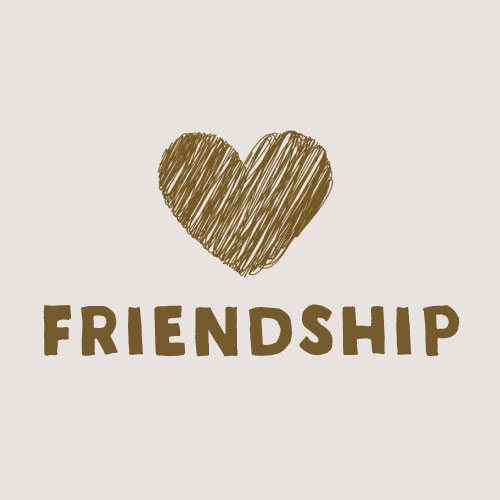 Friendship Dp Photo - nice background brown heart text pic