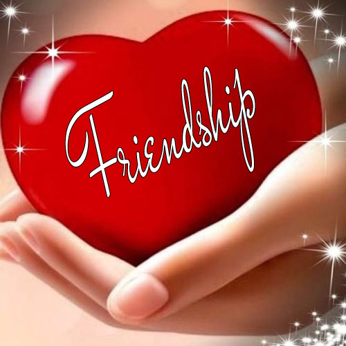 Friendship Dp - nice look lady hand red heart pic