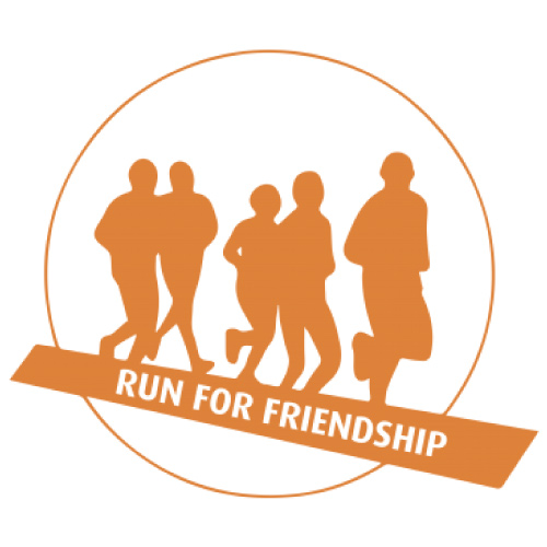 Friendship Dp For Whatsapp - orange color vector running pic