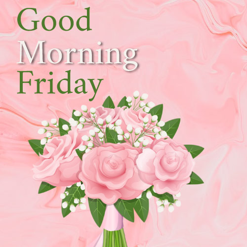 Good Morning Friday Images - pink flower