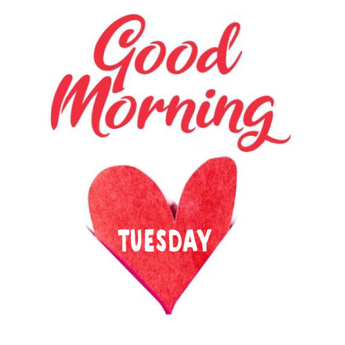 Good Morning Tuesday Images - red heart photo