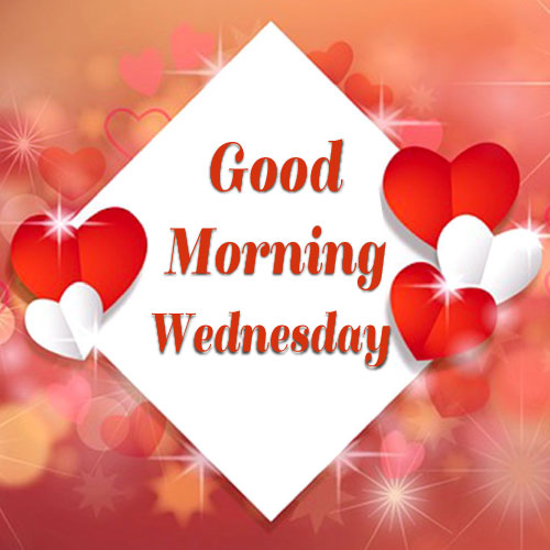 Good Morning Wednesday Images - red white heart photo
