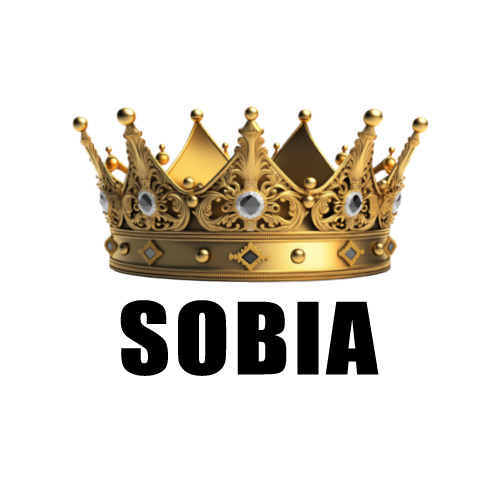 Sobia Name Dp - crown on sobia text