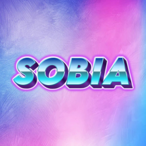 Sobia Name Dp - glowing 3d text