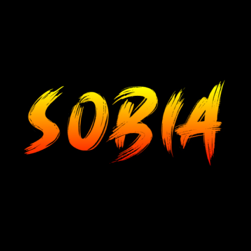 Sobia Name Dp - gradient 3d text
