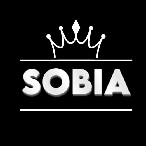 Sobia Name Dp - outline crown 3d text