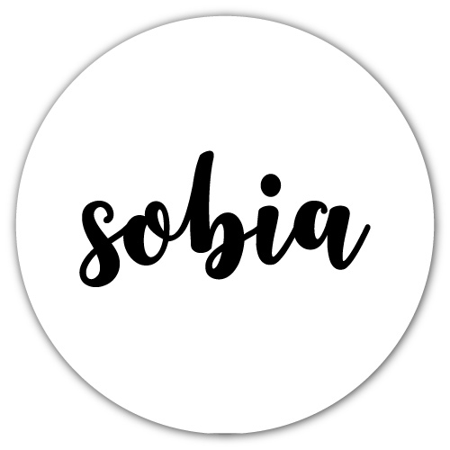 Sobia Name Dp - white circle