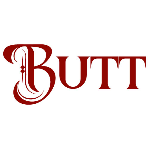 Butt Dp - stylish text red color photo