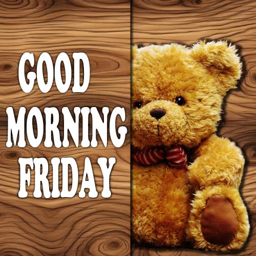 Good Morning Friday Images - teddy bear