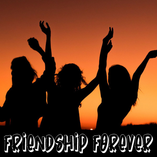 Friendship Dp For Whatsapp - three girls black color pic 