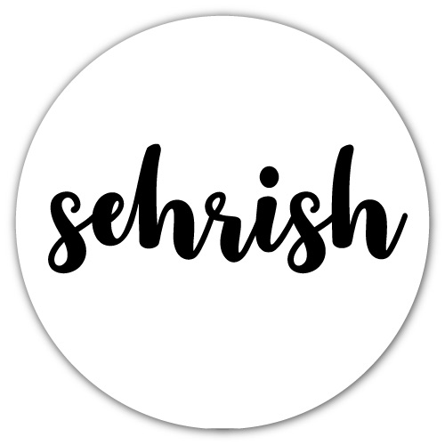 Sehrish name dp - white circle pic
