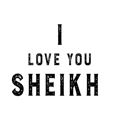 Sheikh Surname Dp - White color background black color text