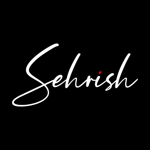 Sehrish name dp - white red text photo