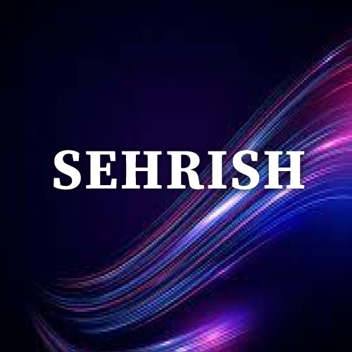 Sehrish name dp - white text