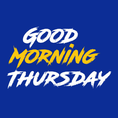 Good Morning Thursday Images - white yellow font 