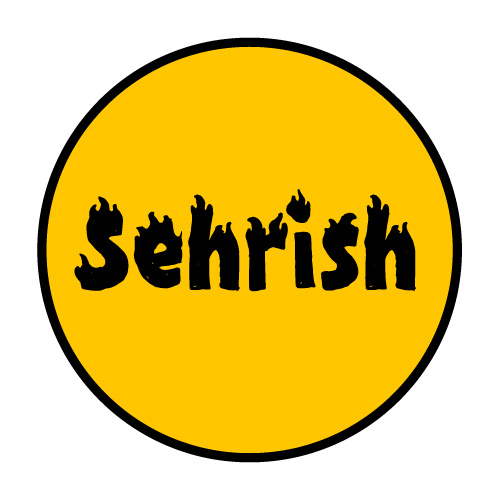 Sehrish name dp - yellow circle 
