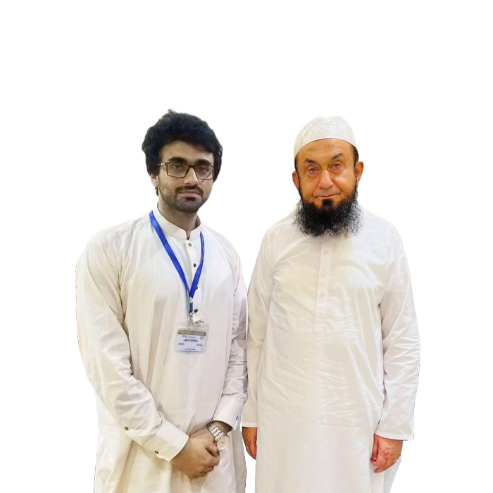 asim jamil with his father tariq jameel
