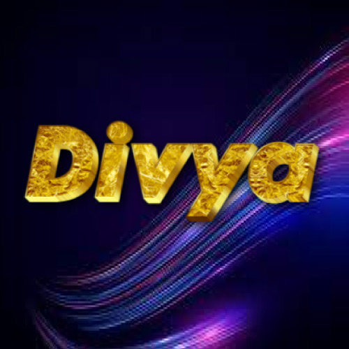 Divya Name Dp - nice background 3d text