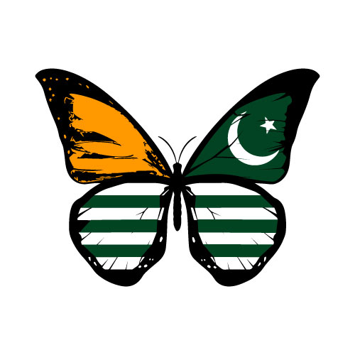 Kashmir Flag DP - butterfly pic