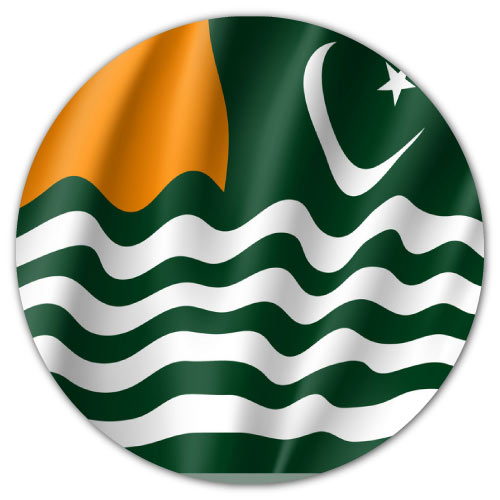 Kashmir Flag DP - circle pic