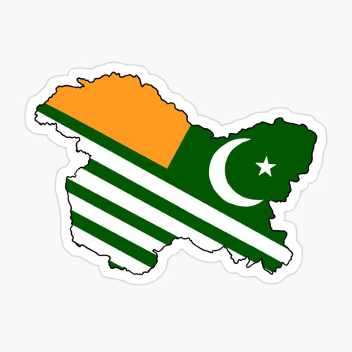 Kashmir Flag DP - flag map pic