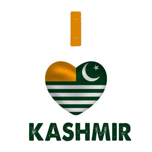Kashmir Flag DP - i love kashmir flag-heart 
