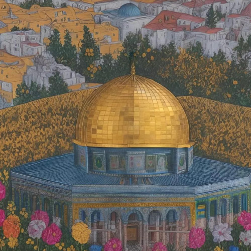 Masjid Aqsa Dp - drawing 