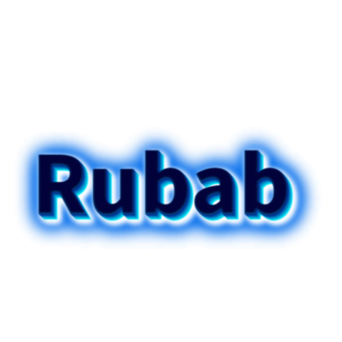 Rubab Name Dp - 3d text