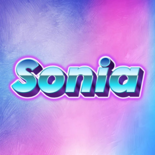 Sonia Name Dp - 3d font pic