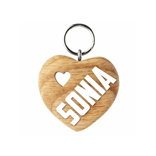 Sonia Name Dp - heart keychain