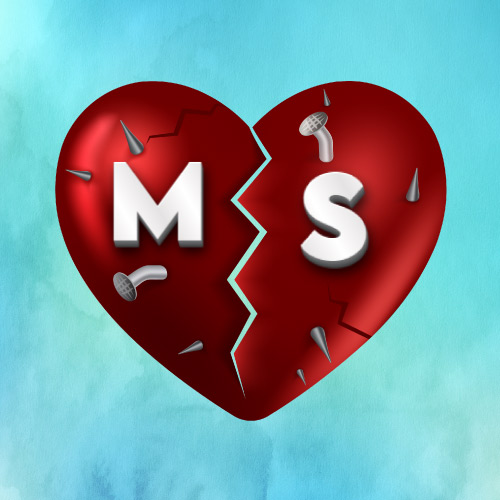 M S Image - 3d broken heart 