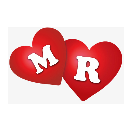 M R Love Picture - 3d heart 