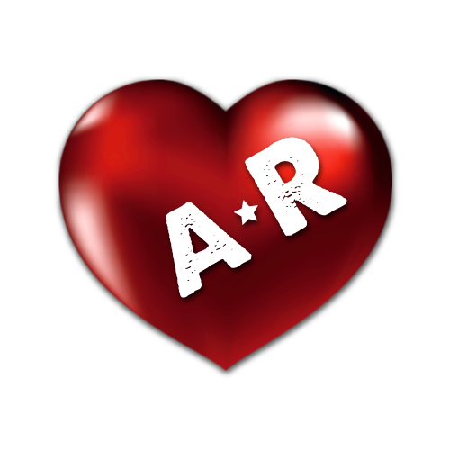 A R image - 3d red heart