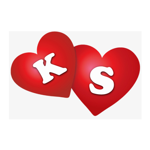 K S Image - 3d red hearts