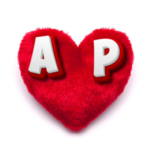 A P Image - heart pillow