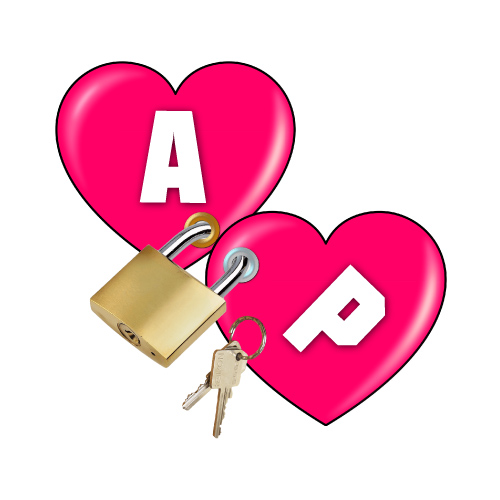 A P Photo - lock two hearts