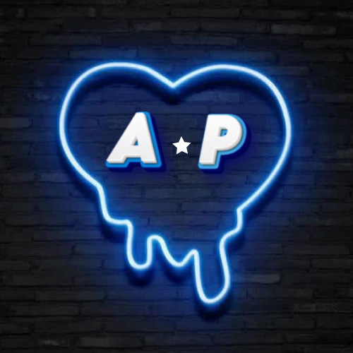 A P Picture - neon heart on wall