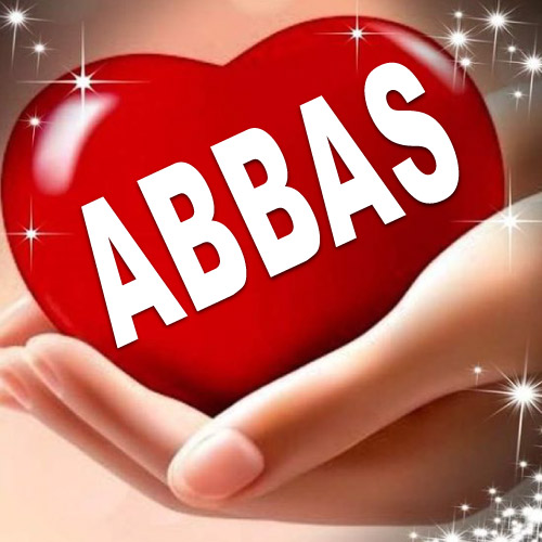 Abbas Name Pic Hd - 3d red heart in hand