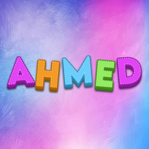 Ahmed Name Dp - nice look background 3d text
