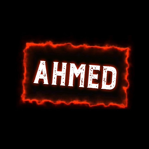 Ahmed Name Pic - red outline box