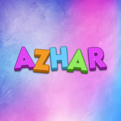 Azhar Name Hd wallpaper - good look 3d text