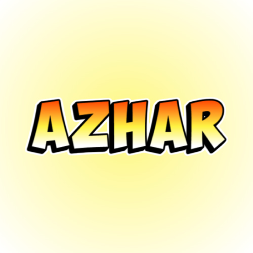 Azhar Name text - status