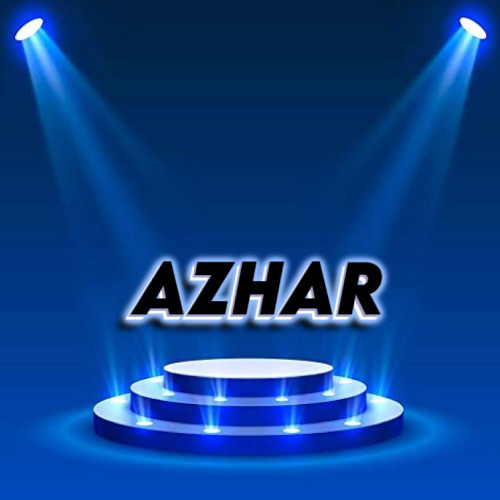 Azhar Name photo - showing background 3d text