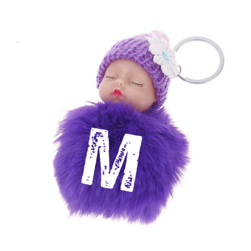 M Name Dp - baby keychain