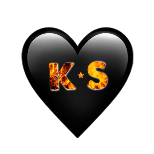 K S Photo - black heart 