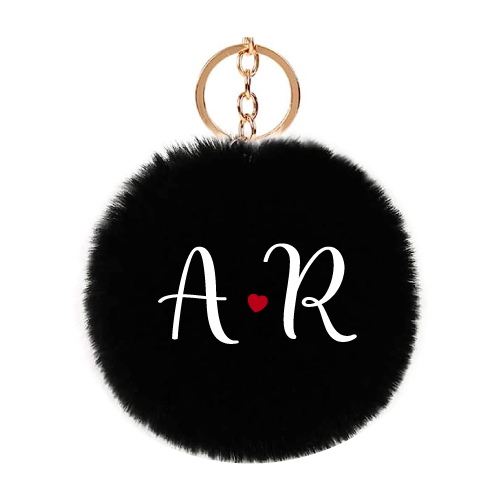 A R Image - black keychain