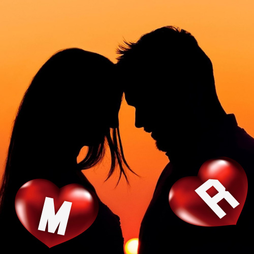 M R Photo - couple with 3d heart